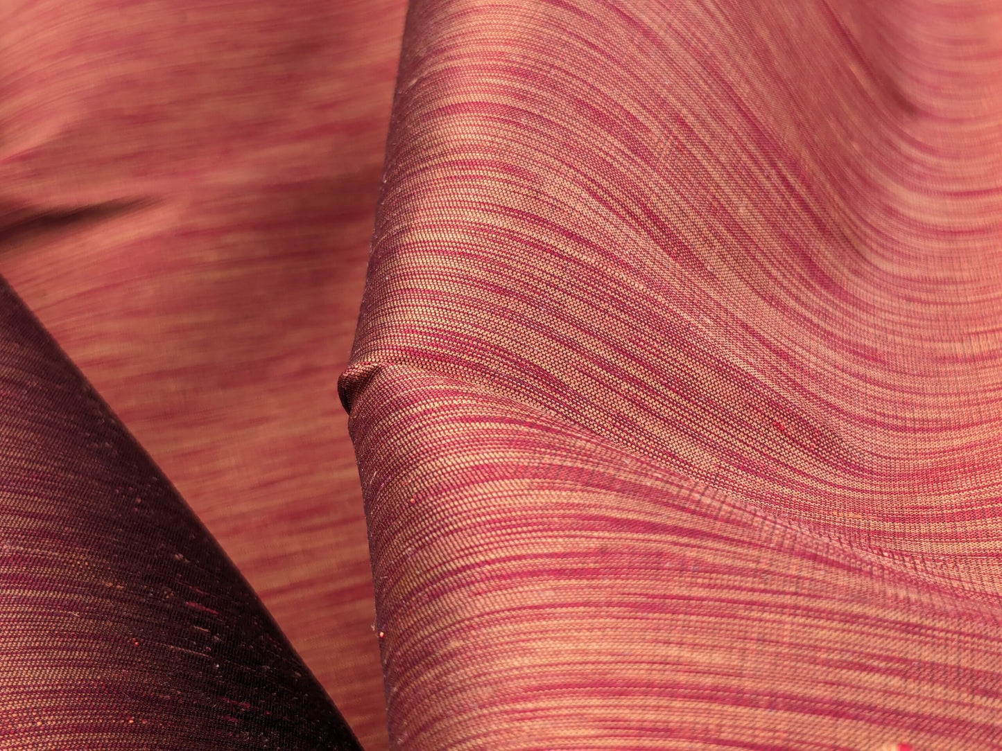 Scalamandre Diffusion Taffeta Paprika Orange Red Silk Solid Texture MSRP USD294/y