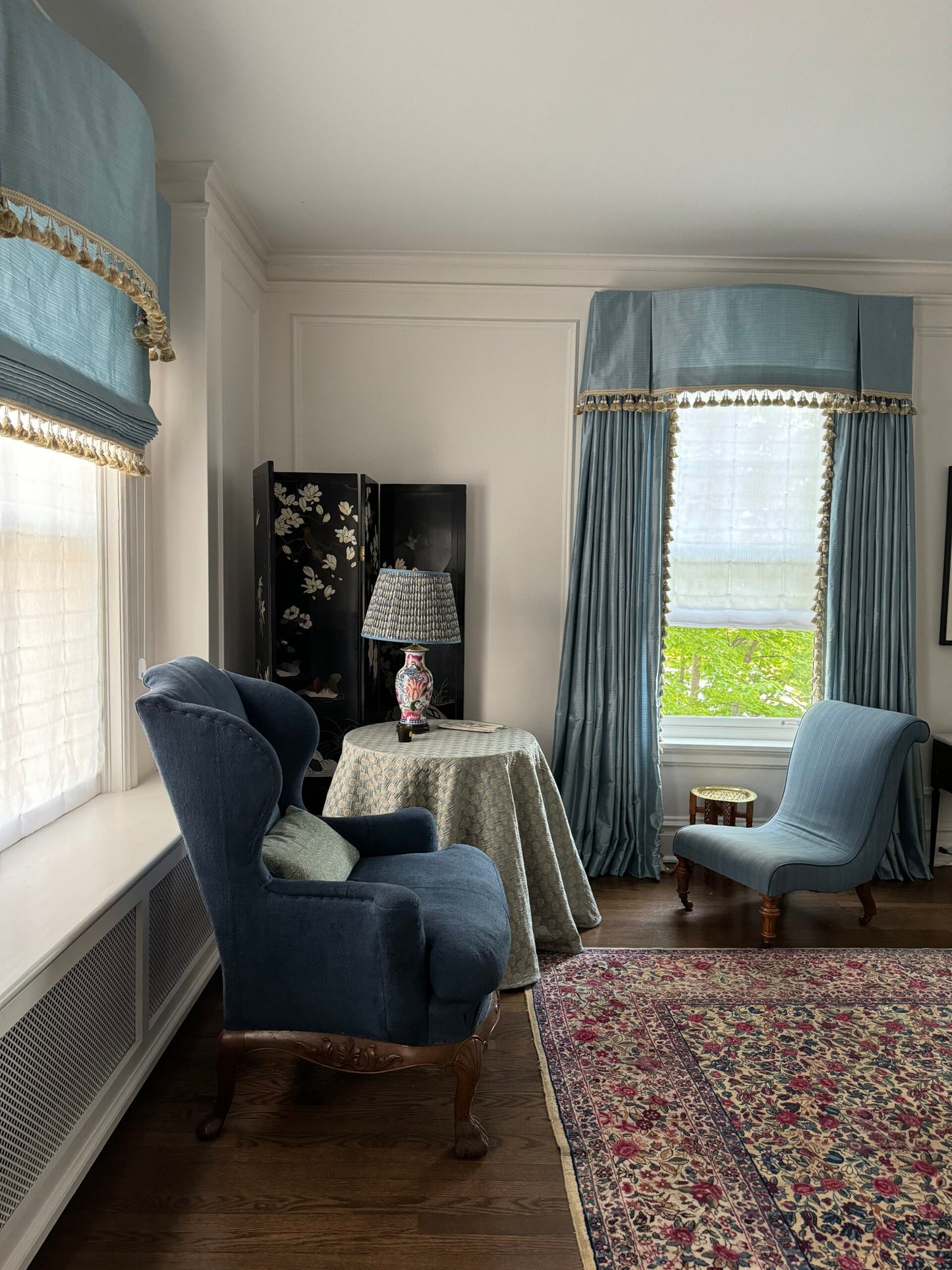 by yard Scalamandre Powers Court Geranium Red Crimson Silk Taffeta Strie MSRP USD 342/Y