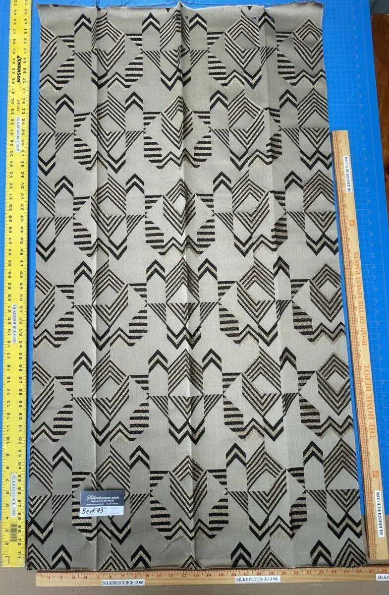 5 Berkbox43 Scalamandre Squares 27x42" Abstract Art Grey Black White