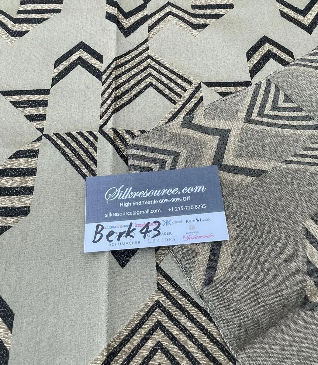 5 Berkbox43 Scalamandre Squares 27x42" Abstract Art Grey Black White