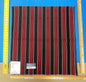 7 Berkbox43 Scalamandre Squares 27x27" Red Black Stripes