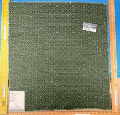 11 Berkbox43 Scalamandre Squares 27x27" Holstein Horsehair Green Black MSRP USD 678/yd