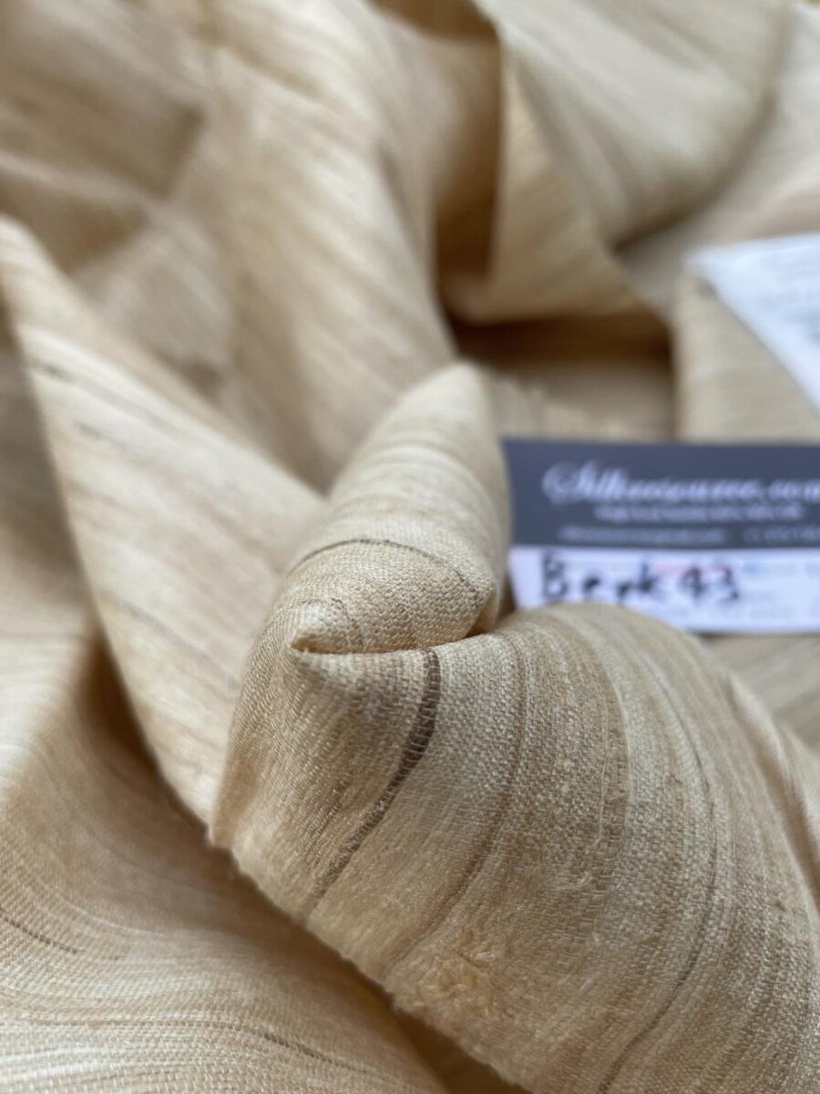 17 Berkbox43 2.4Yds Scalamandre Squares Christian Fischbacher Karakum Natural 100% Silk MSRP US454/Y