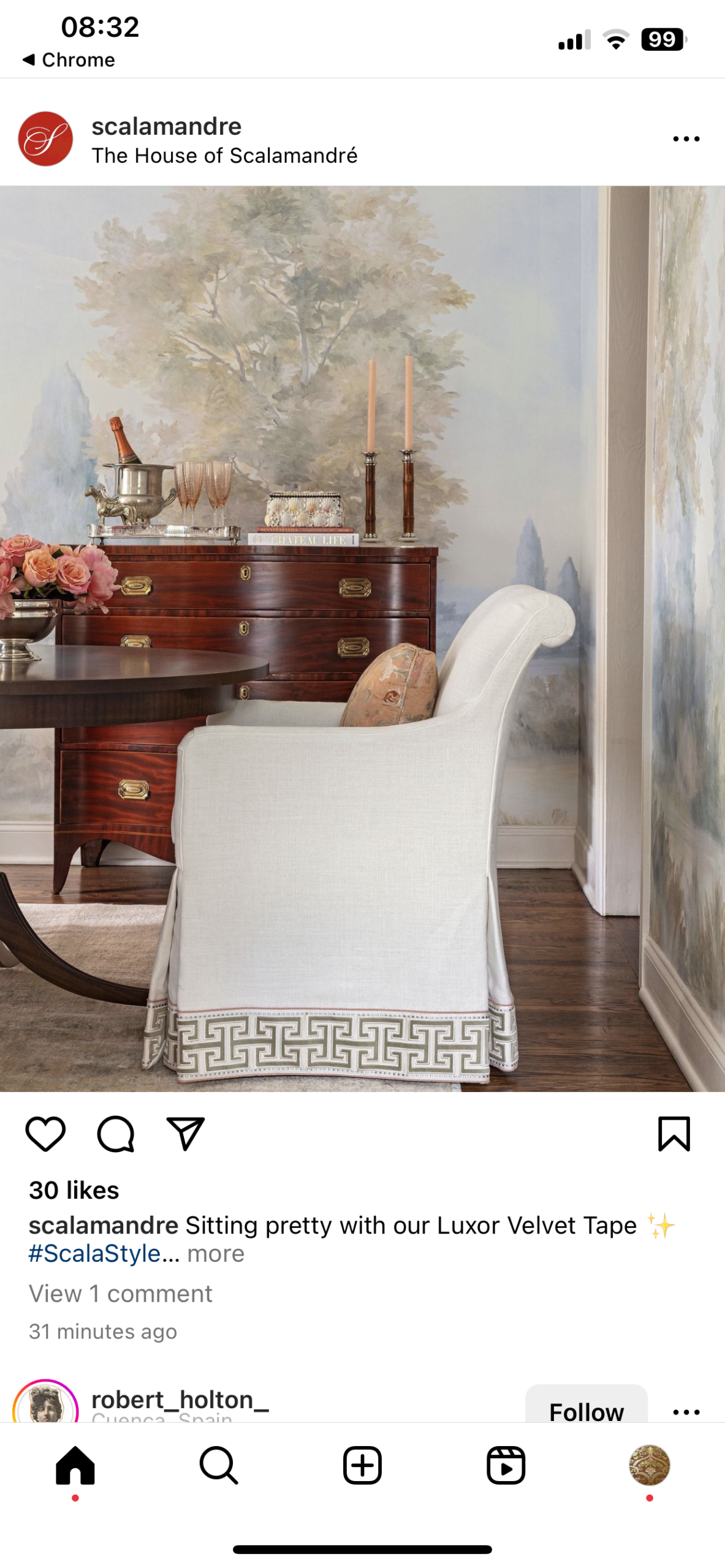 By Yard Scalamandre Braid Greek Key Urn Trim Wheat Gold &amp; White Labyrinth V417-31