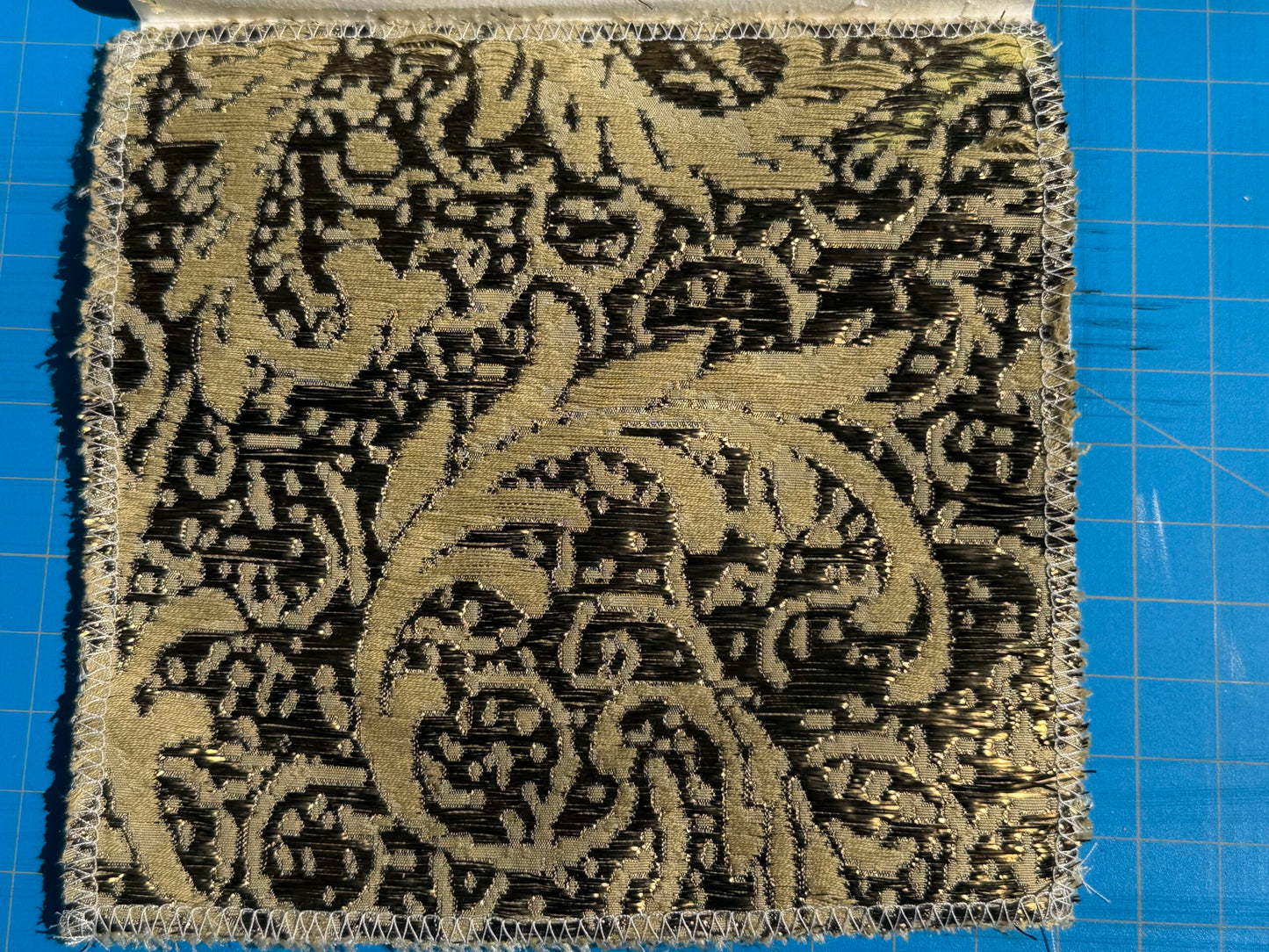 by yard Boboli Garden Silk Damask Italian Metallic Vanilla Gold MSRP USD 568/yard