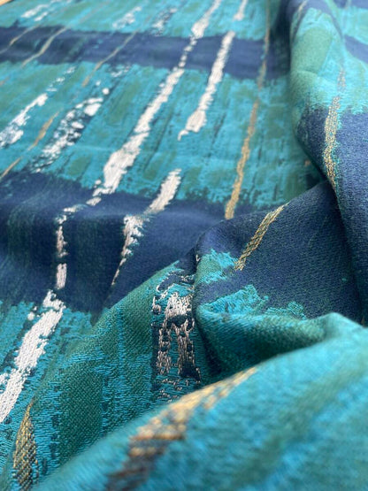 BerkBox44-4 Scalamandre Granite Gorge Peacock - 2.4 Yard