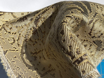 by yard Boboli Garden Silk Damask Italian Metallic Vanilla Gold MSRP USD 568/yard