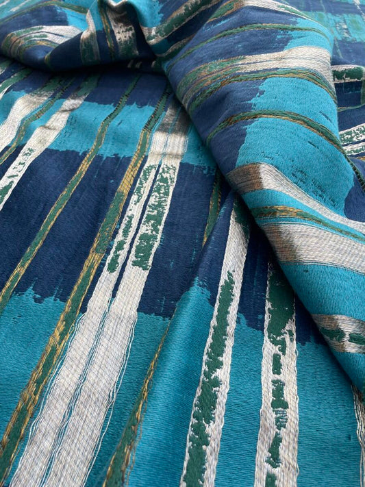 BerkBox44-4 Scalamandre Granite Gorge Peacock - 2.4 Yard