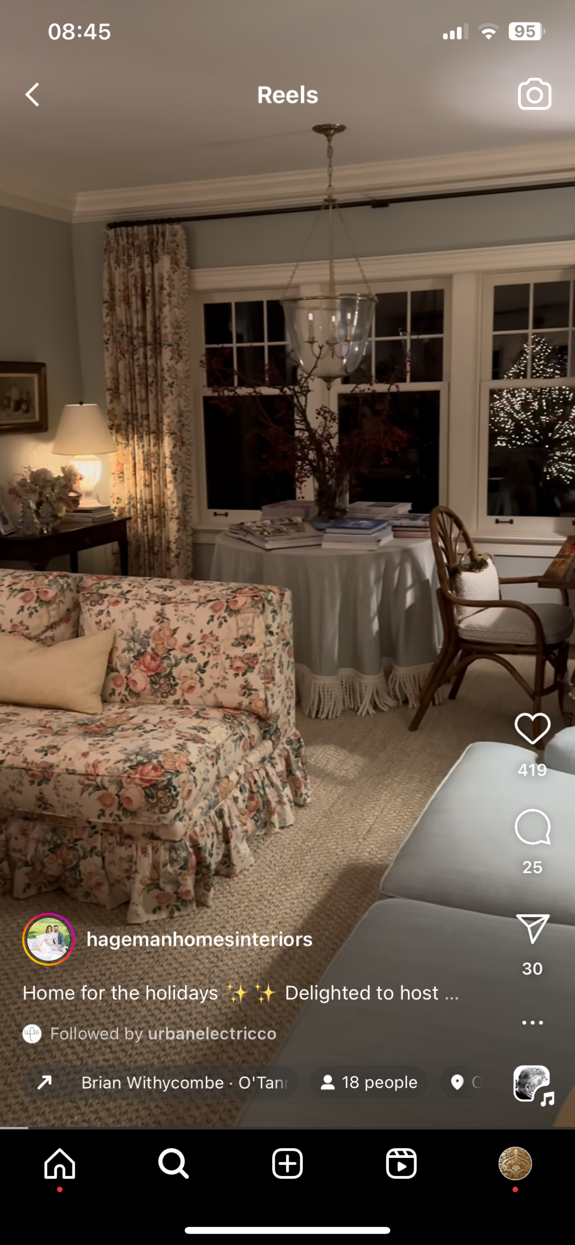 Bty Lee Jofa Ashurst Peony Tulip Lilac Rose 100%linen On Bisque English Chintz