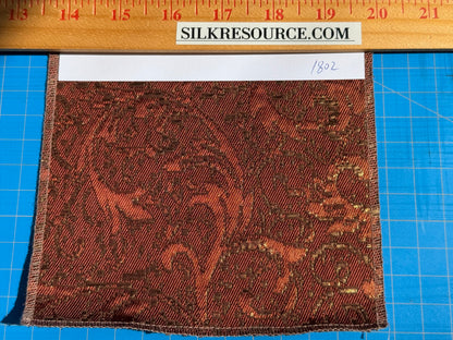 by yard Boboli Garden Silk Damask Italian Metallic Red Spice Rose MSRP USD 568/yard
