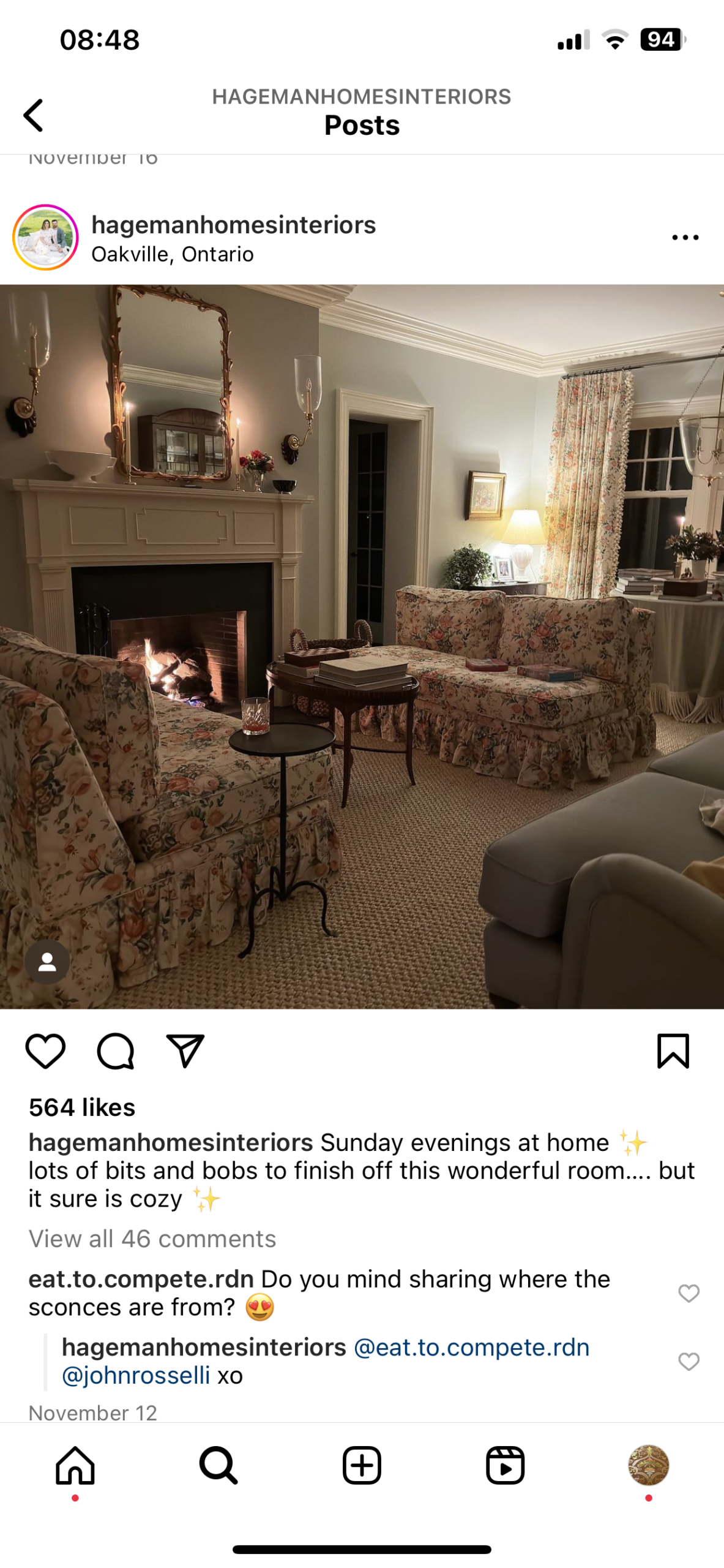 By Yard Lee Jofa Ashurst Peony Tulip Lilac Rose 100% Linen Print on Ecru Handprint English Chintz UK MSRP USD 139/Y