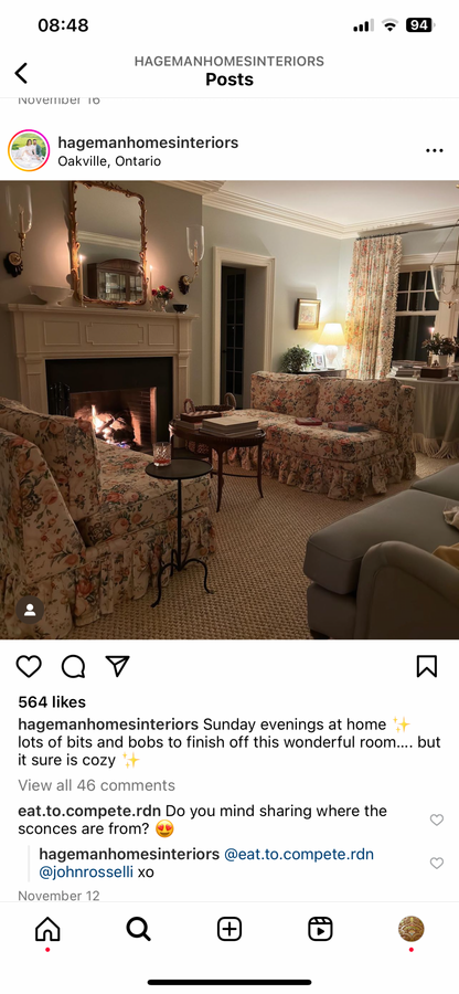 By Yard Lee Jofa Ashurst Peony Tulip Lilac Rose 100% Linen Print on Ecru Handprint English Chintz UK MSRP USD 139/Y