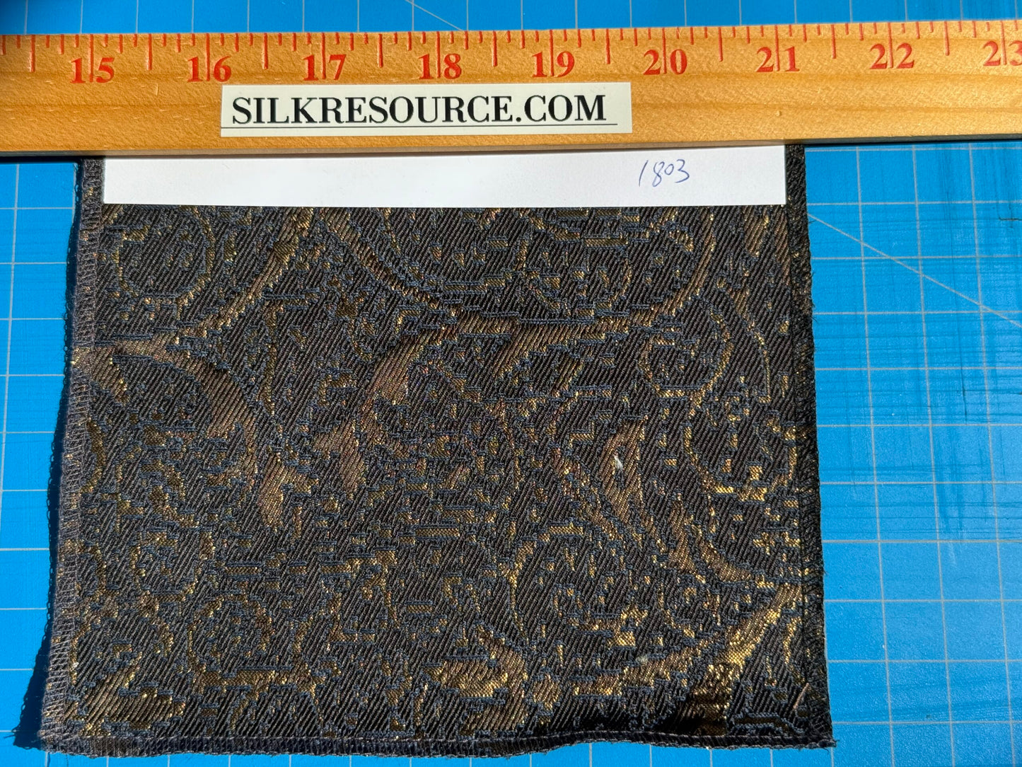 By yard Boboli Garden Silk Damask Italian Metallic Midnight Blue Gold MSRP USD 568/yard