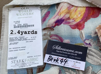 BerkBox44-7 Scalamandre La Gola Delta - 2.4yd By 53.50 inches