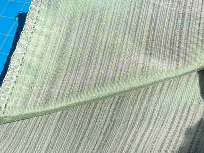 By yard Silver Creek Strie 100% Silk Taffeta Italian Silk Sage Green MSRP USD 308/Y