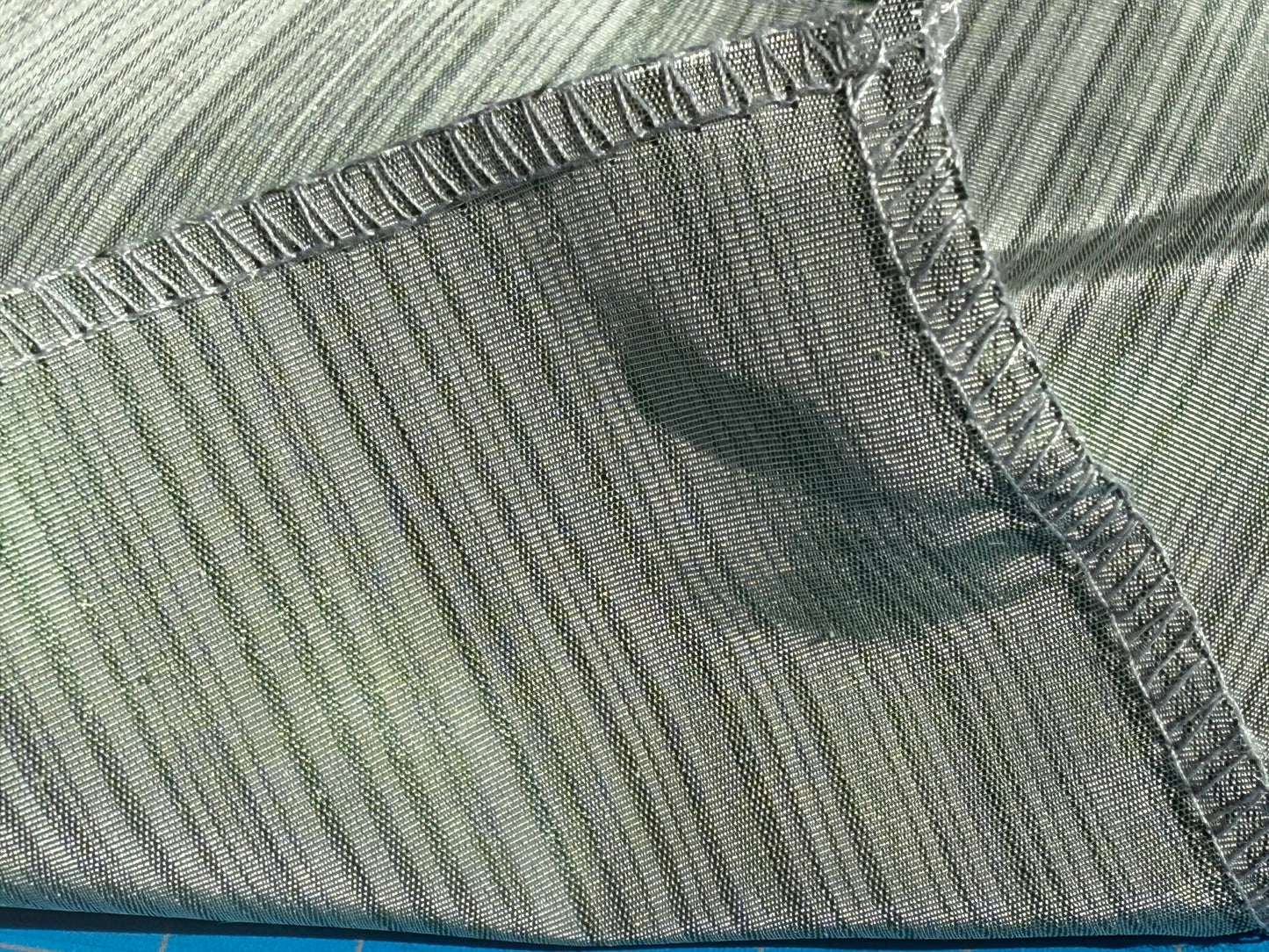 By yard Silver Creek Strie 100% Silk Taffeta Italian Silk Sage Green MSRP USD 308/Y