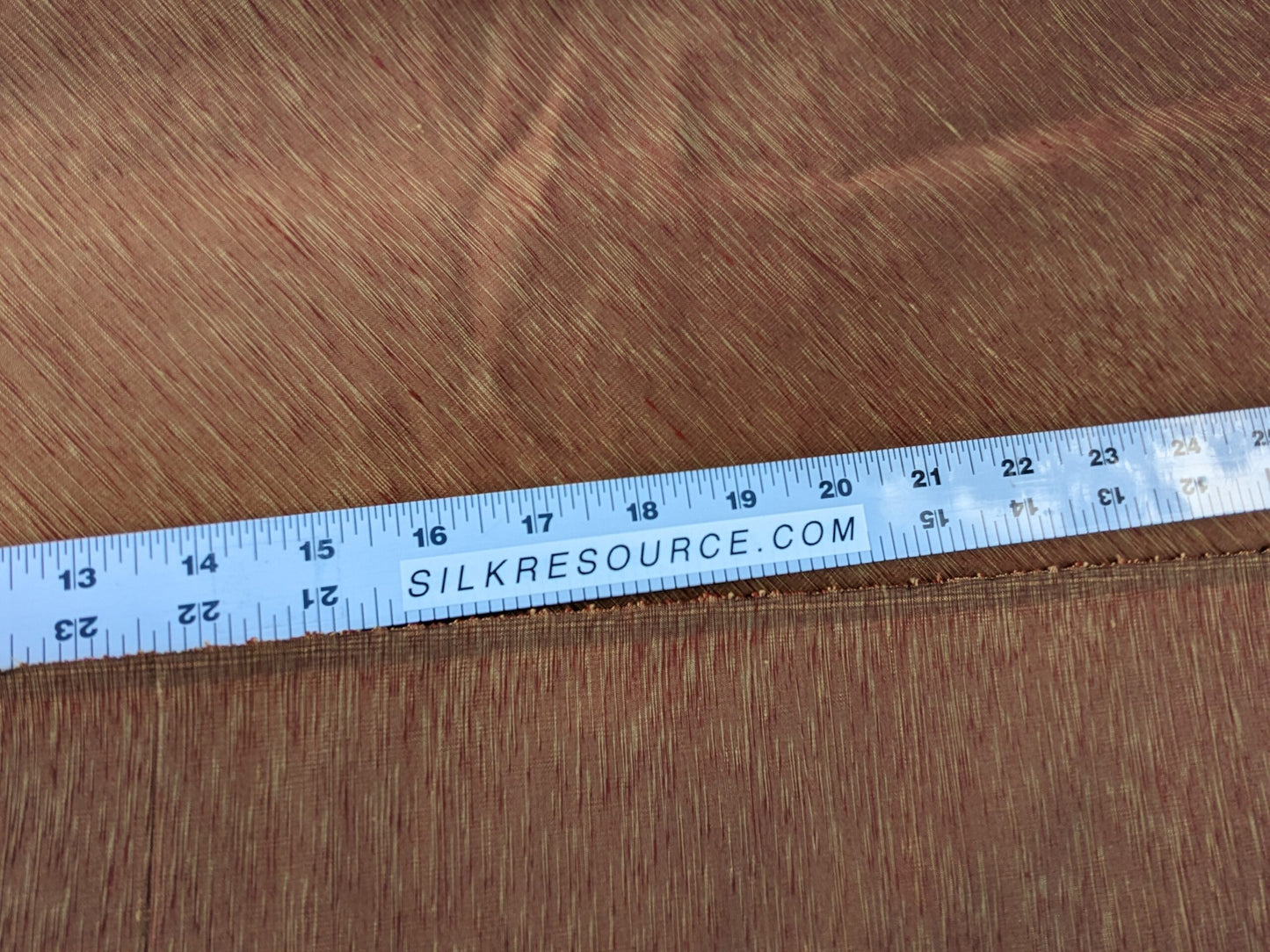 Scalamandre Diffusion Taffeta Russet Red Gold Silk Solid Texture MSRP USD294/y