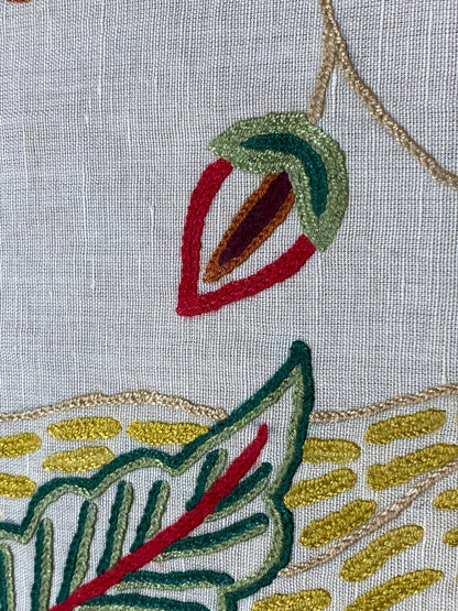 3y Lee Jofa Arbre De Vie.document Stunning Crewel Embroidery Tree of Life Linen Museum Quality