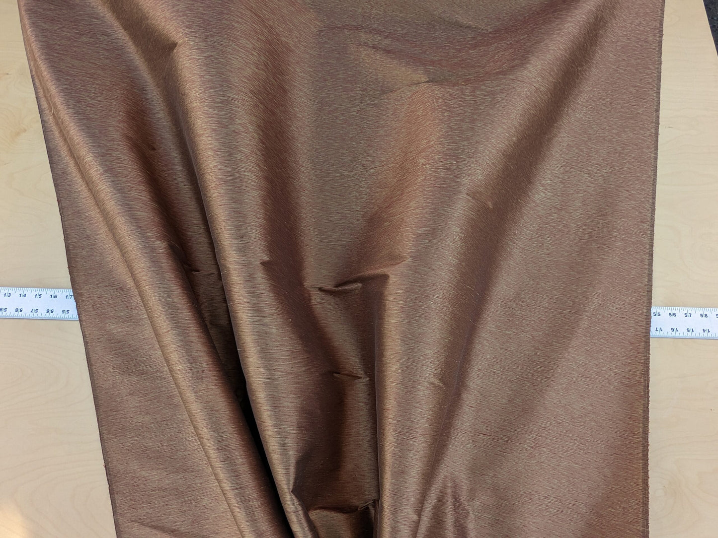 Scalamandre Diffusion Taffeta Russet Red Gold Silk Solid Texture MSRP USD294/y