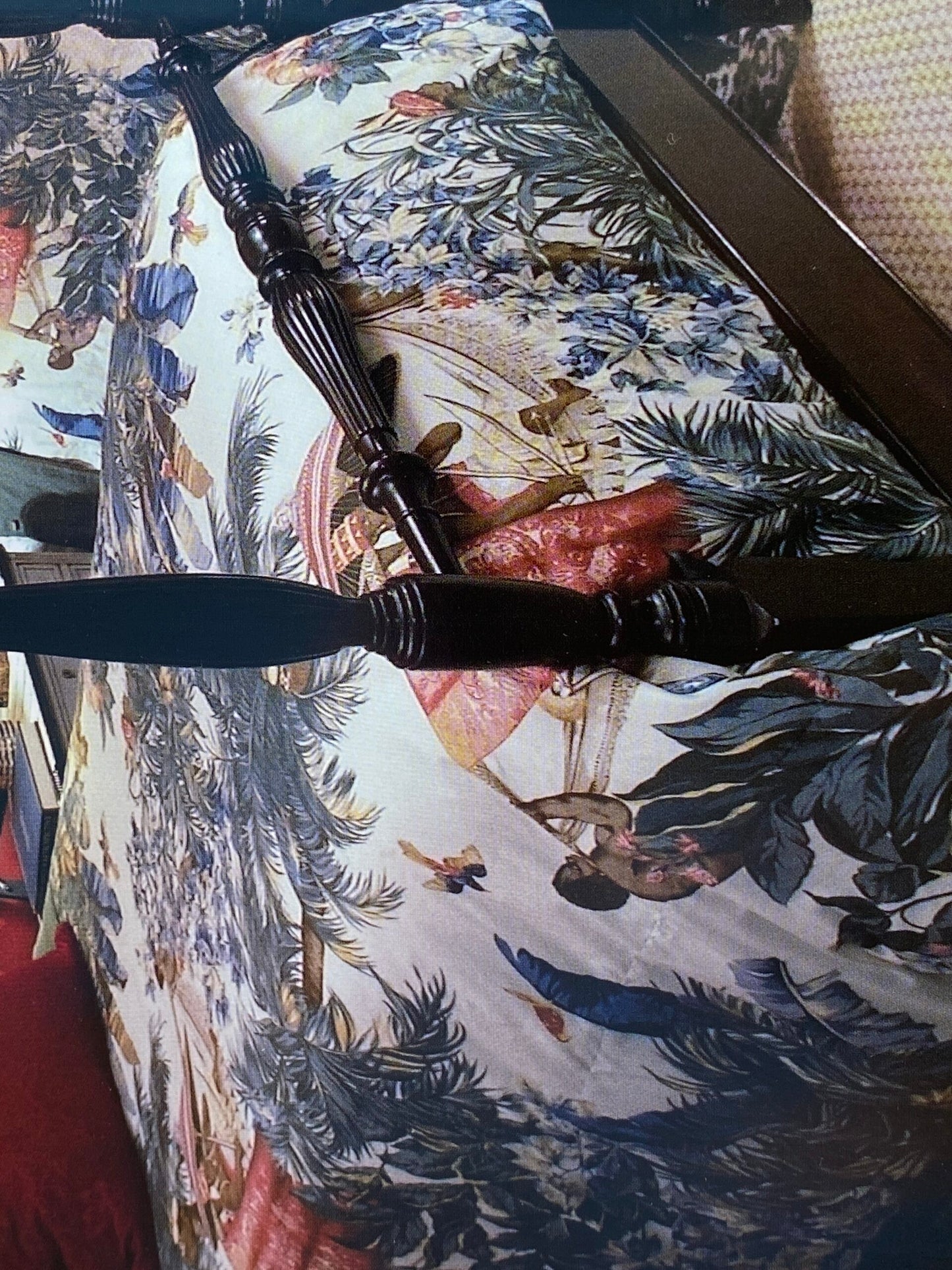 Brunschwig &amp; Fils Lorenzo Rubelli Black Pepper Print Exotic Africa Historical Figure Print 3y