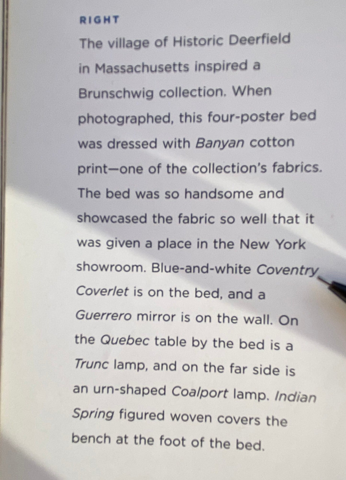 Brunschwig &amp; Fils Coventry Coverlet Blue French Country MSRP USD 200+/y by yard #293