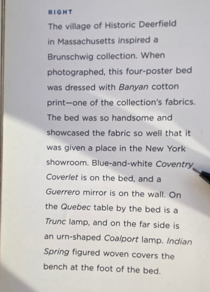 Brunschwig &amp; Fils Coventry Coverlet Blue French Country MSRP USD 200+/y by yard #293