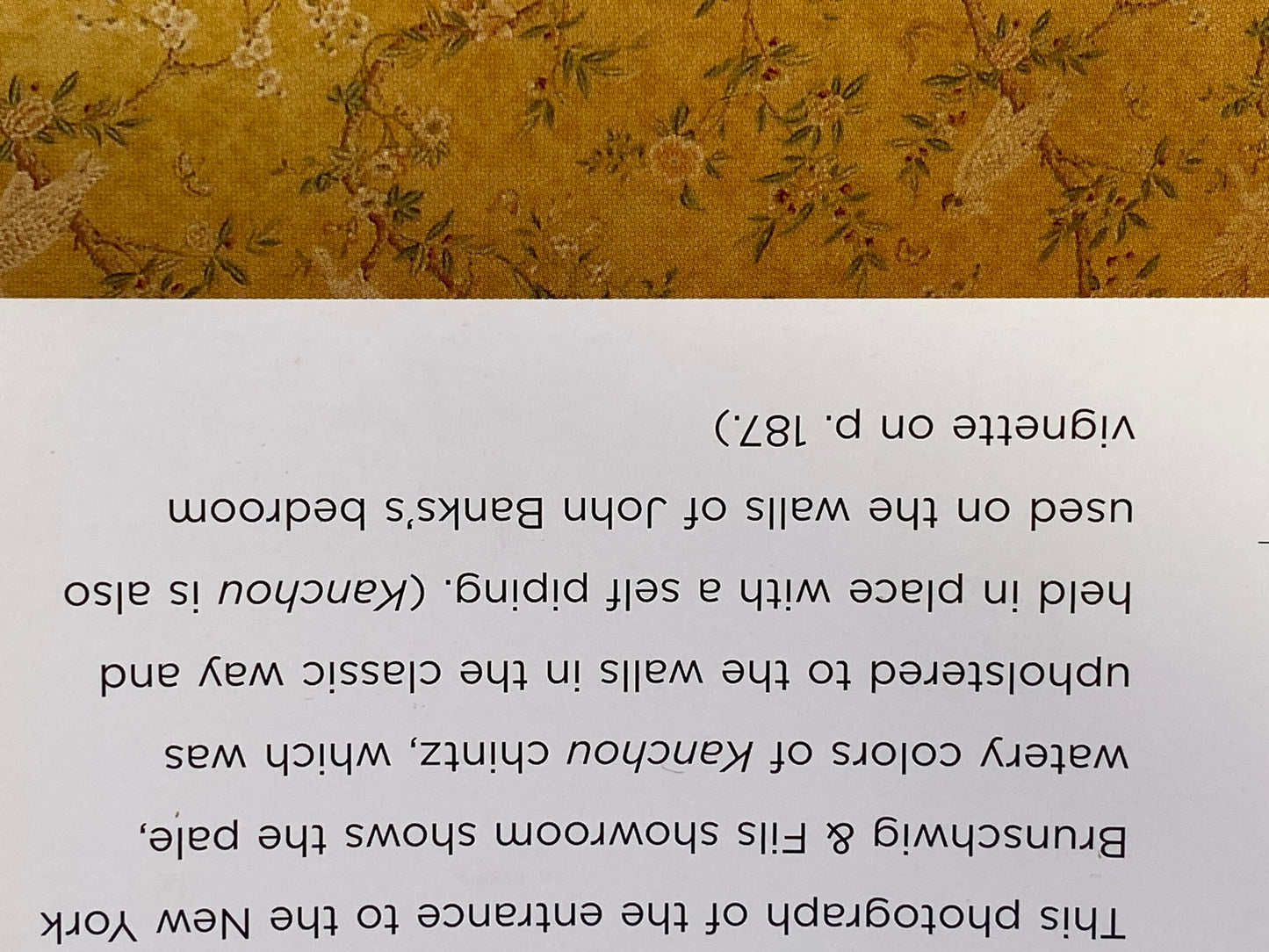 Brunschwig &amp; Fils Kanchou Parrots Chinioserie Flower Print Green