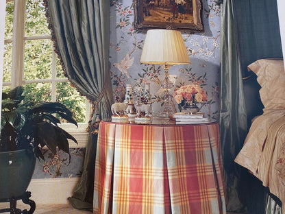 Brunschwig &amp; Fils Kanchou Parrots Chinioserie Flower Print Green