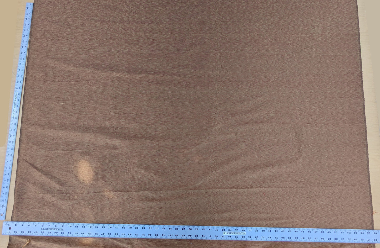 Scalamandre Diffusion Taffeta Russet Red Gold Silk Solid Texture MSRP USD294/y