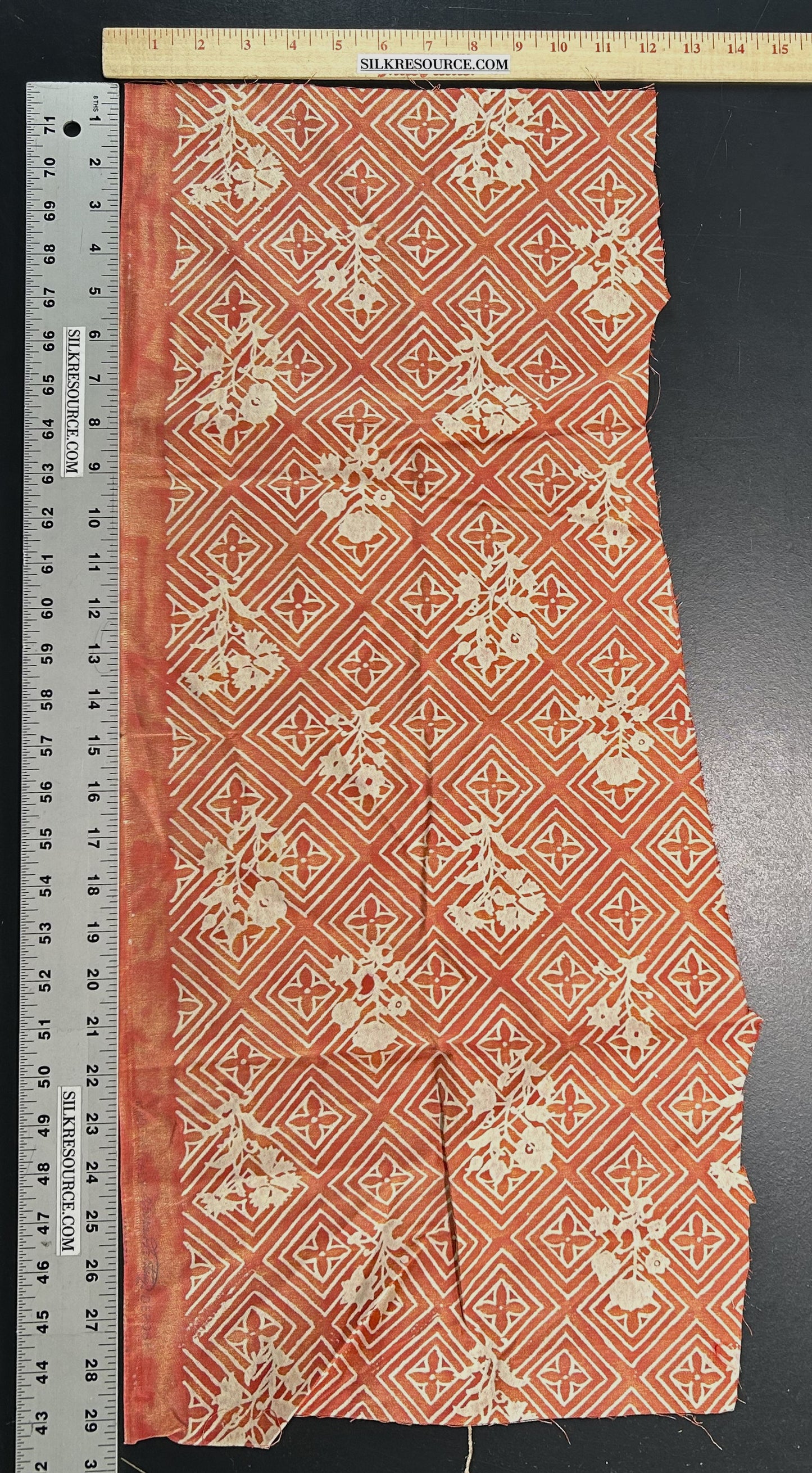 Fortuny Authentic Jupon Bouquet In Bittersweet Coral Pink Red C