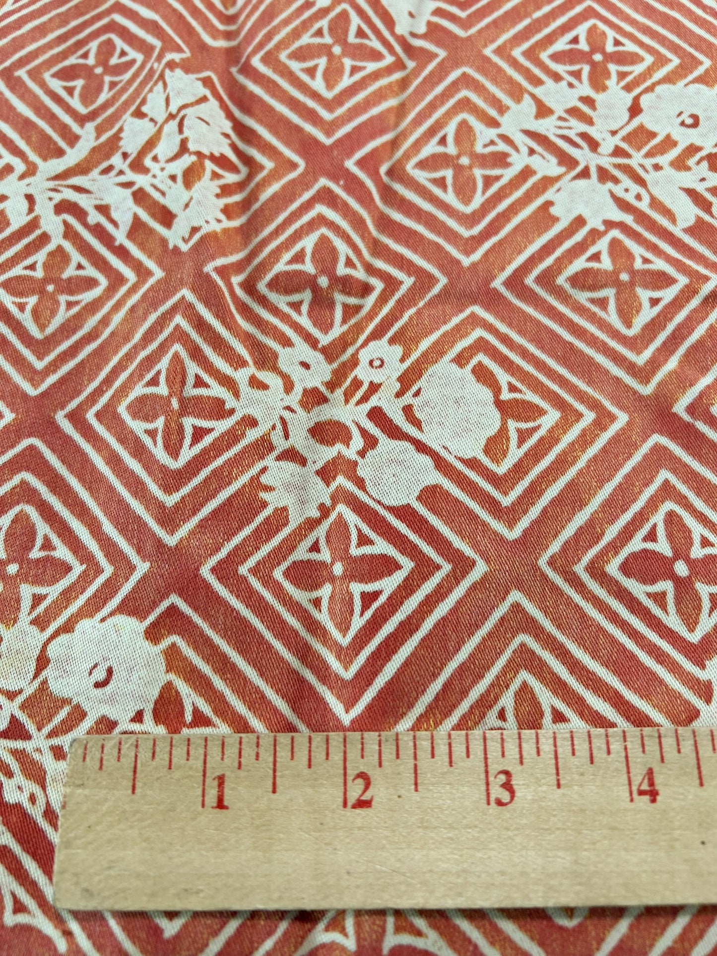 Fortuny Authentic Jupon Bouquet In Bittersweet Coral Pink Red C