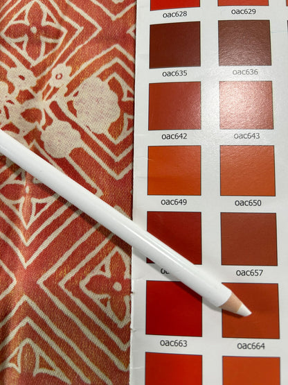 Fortuny Authentic Jupon Bouquet In Bittersweet Coral Pink Red C