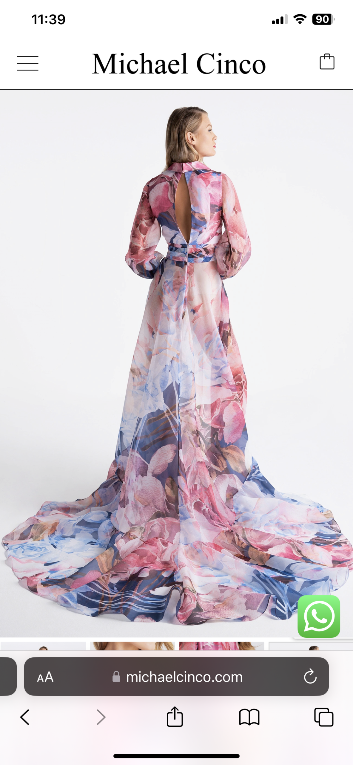 Scalamandre Vera Sheer Exuberant Dalia Fields Cotton Voile from Italy MSRP USD 188/Y