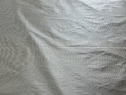 By Yard Waterfall 100% Silk Faille in Titanium Silver Smooth Radiance Silver Gray