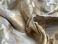 2.38 Yards Scalamandre Grey Watkins Angel Of Longevity in Cameo/Grey/Taupe Silk Linen Diamond Ogee Ikat MSRP USD 306/y