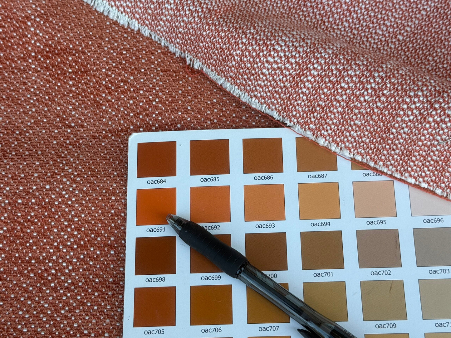 by yard Scalamandre San Miguel Texture Orange Spice Chenille MSRP USD 216/Y