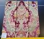 Scalamandre Tosca Silk Velvet In Red colorway Pink Red Gold Pink 25x26” MSRP USD 956/Y