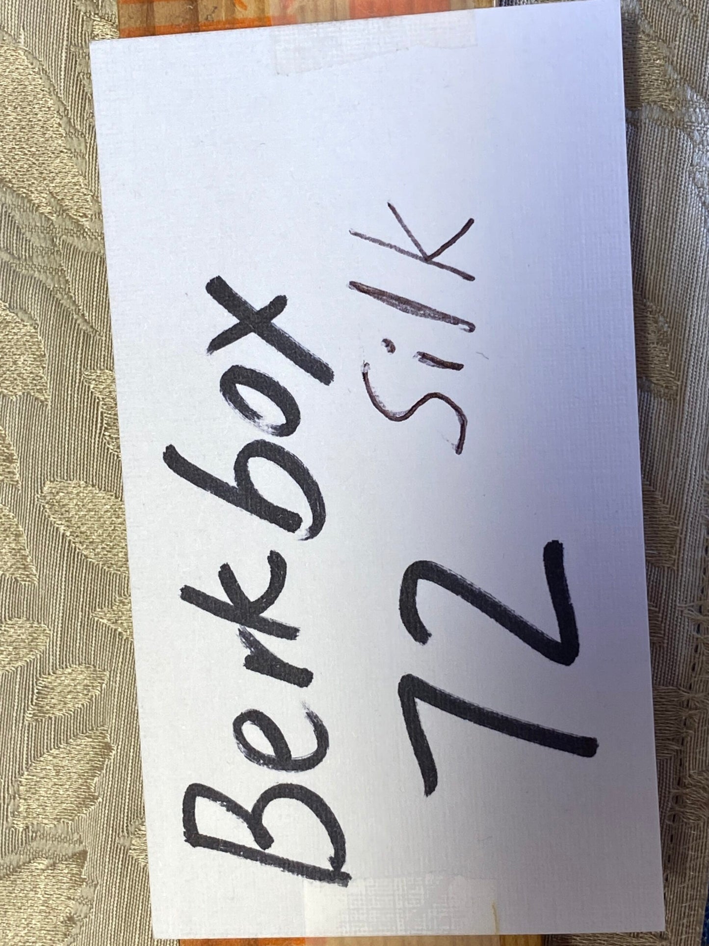 1 Berkbox72 Scalamandre Silk Square Cheetah Stripe Ivory Silk Novelty Gray Small Scale 33"x27" MSRP USD300+/Y