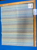 7 Berkbox72 Scalamandre Silk Cotton Square Clyfford Stripe Ivory MSRP USD584/Y