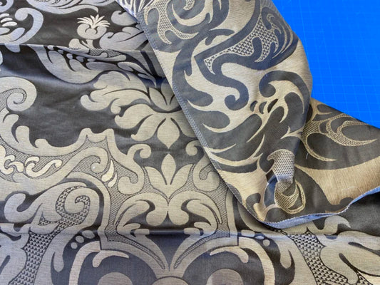 9 Berkbox72 Scalamandre Silk Grey Watkins Bellona 1.1yd x 27" MSRP USD650/Y