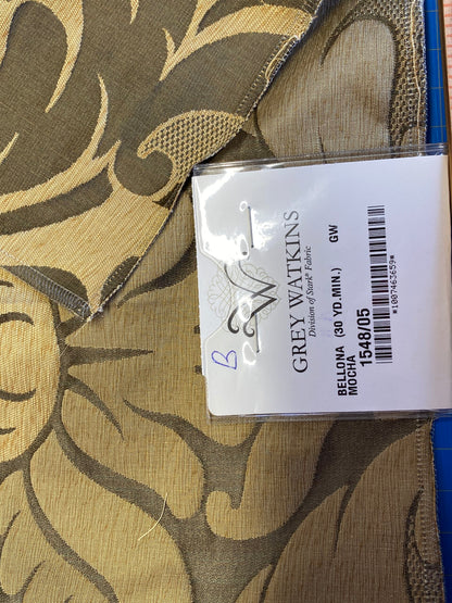 10 Berkbox72 Scalamandre Silk Grey Watkins Square 26"x26" Bellona Mocha Damask MSRP USD650/Y