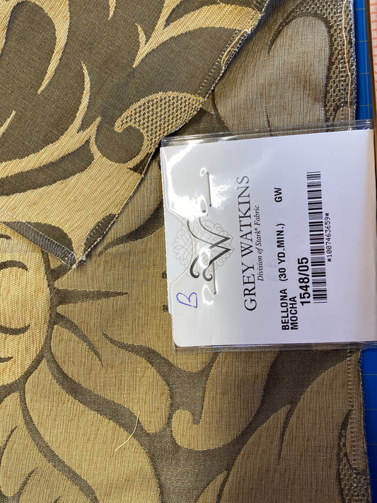 10 Berkbox72 Scalamandre Silk Grey Watkins Square 26"x26" Bellona Mocha Damask MSRP USD650/Y