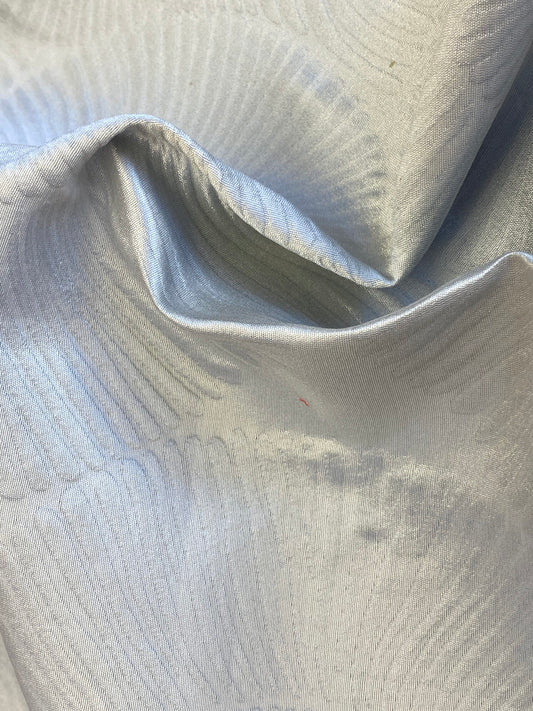 13 Berkbox72 Scalamandre Grey Watkins Silk+Cotton Nautilo Blue Veil MSRP USD312/Y