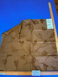20 Berkbox72 Scalamandre Grey Watkins Square Maharajah Chestnut Brown Silk Linen Damask Reversible MSRP USD 348/Y