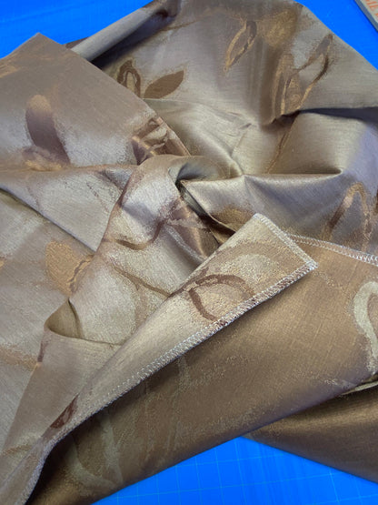 20 Berkbox72 Scalamandre Grey Watkins Square Maharajah Chestnut Brown Silk Linen Damask Reversible MSRP USD 348/Y