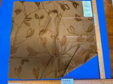 21 Berkbox72 Scalamandre Grey Watkins Square Maharajah Chestnut Brown Silk Linen Damask Reversible MSRP USD 348/Y