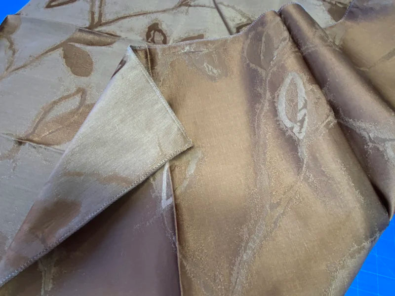 21 Berkbox72 Scalamandre Grey Watkins Square Maharajah Chestnut Brown Silk Linen Damask Reversible MSRP USD 348/Y
