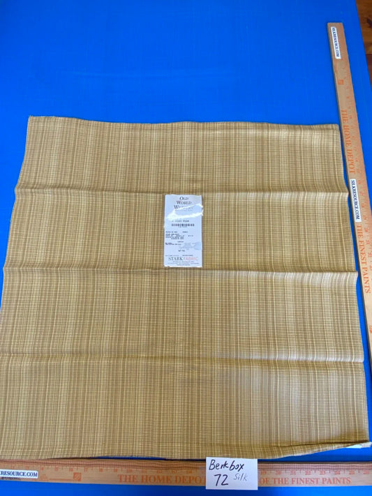 23 Berkbox72 Scalamandre Square Old World Weavers Umbria Maize Small Scale Strie Texture MSRP USD 342/y