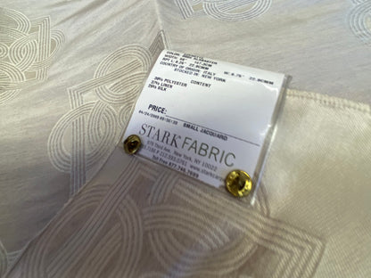 31 Berkbox72 Scalamandre Old World Weavers Square Silk Lockette Alabaster Cream White MSRP USD 348/y