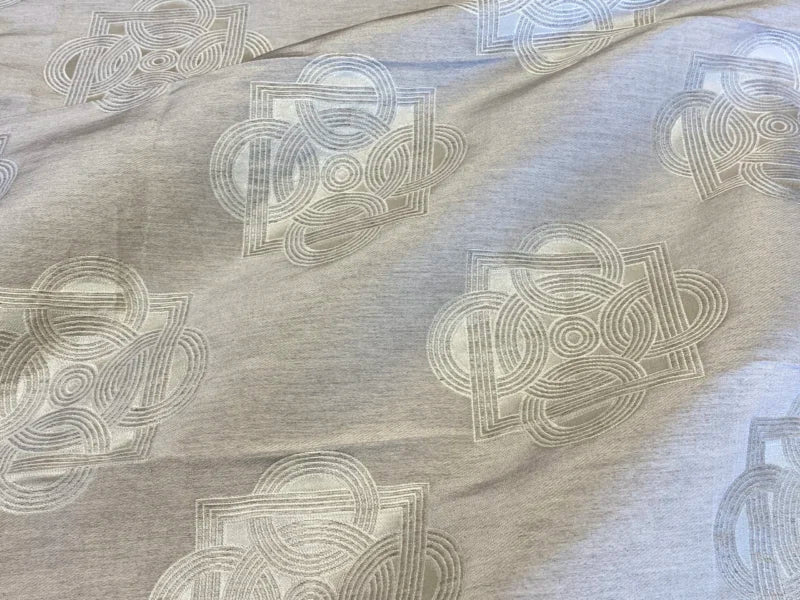 34 Berkbox72 Scalamandre Old World Weavers Square Silk Lockette Alabaster Cream White MSRP USD 348/y